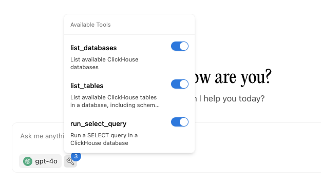 Инструменты ClickHouse MCP Server